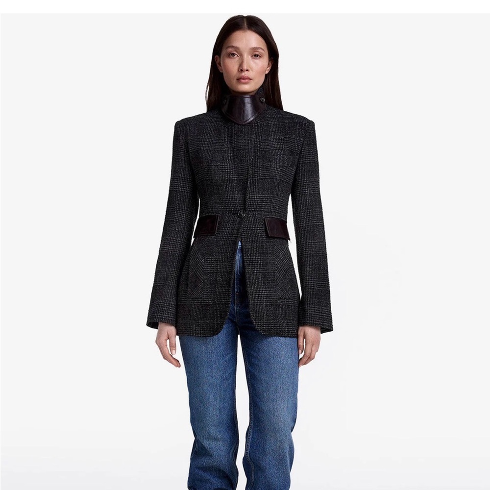 Smythe Tailored Glen Check Boyfriend Blazer from Fall 2025